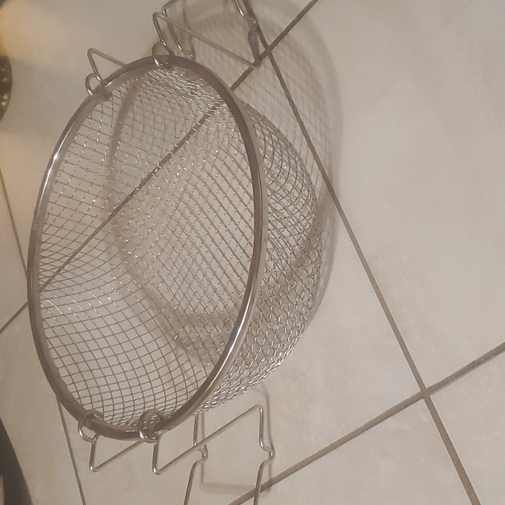 Metal Wire Foldable Fry Basket Steamer